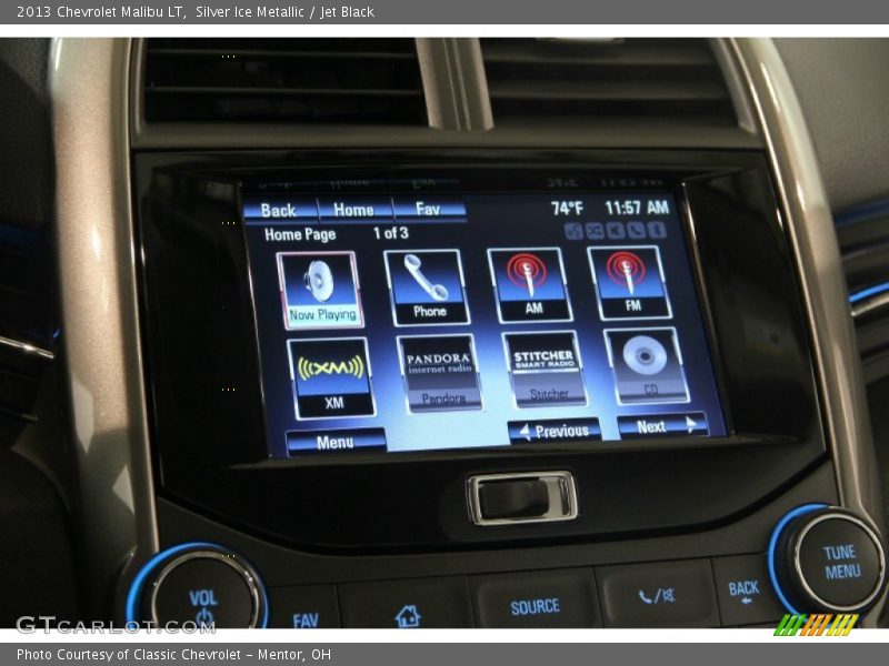 Silver Ice Metallic / Jet Black 2013 Chevrolet Malibu LT