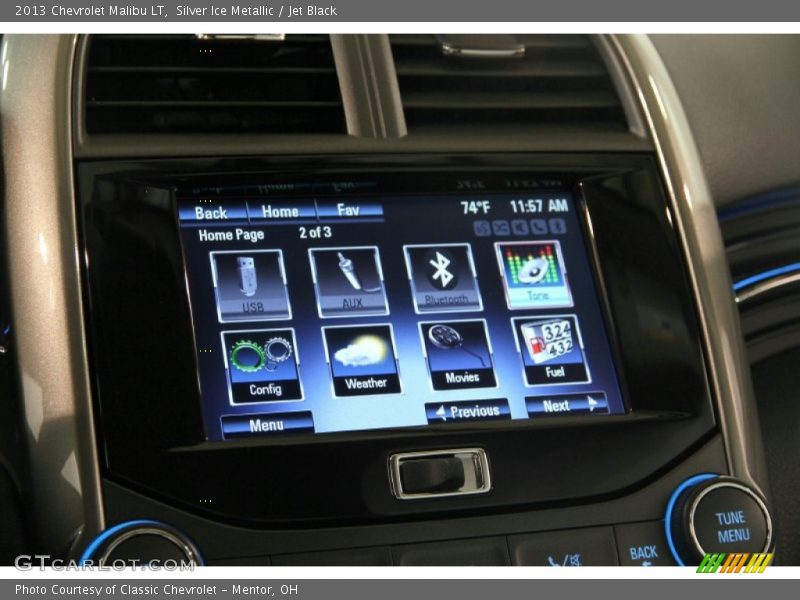 Silver Ice Metallic / Jet Black 2013 Chevrolet Malibu LT