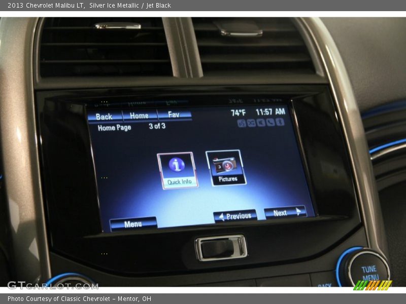 Silver Ice Metallic / Jet Black 2013 Chevrolet Malibu LT