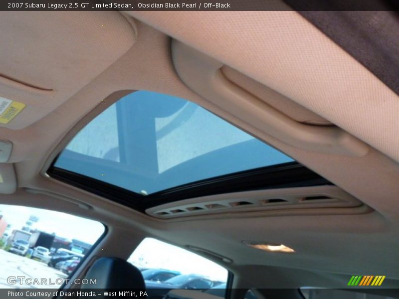 Obsidian Black Pearl / Off-Black 2007 Subaru Legacy 2.5 GT Limited Sedan