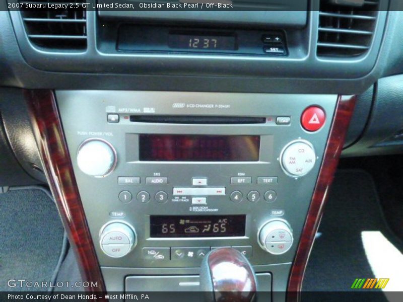 Obsidian Black Pearl / Off-Black 2007 Subaru Legacy 2.5 GT Limited Sedan