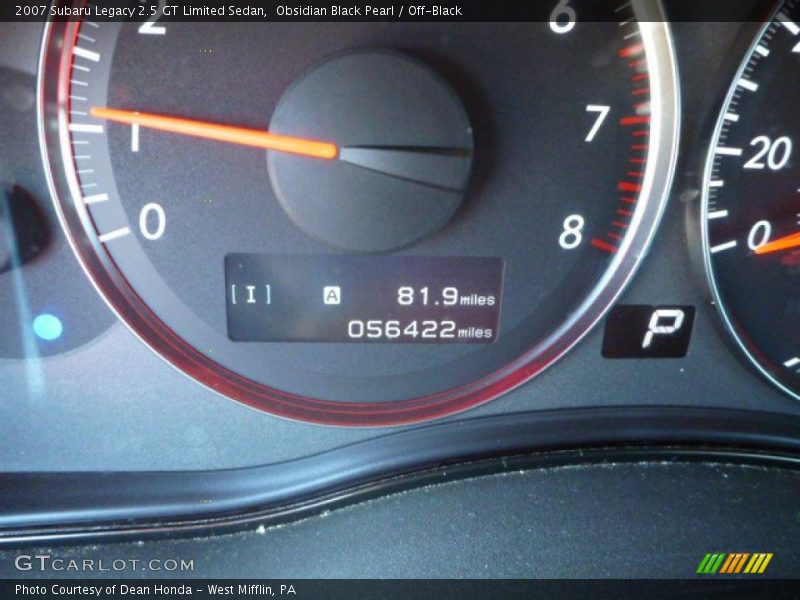 Obsidian Black Pearl / Off-Black 2007 Subaru Legacy 2.5 GT Limited Sedan