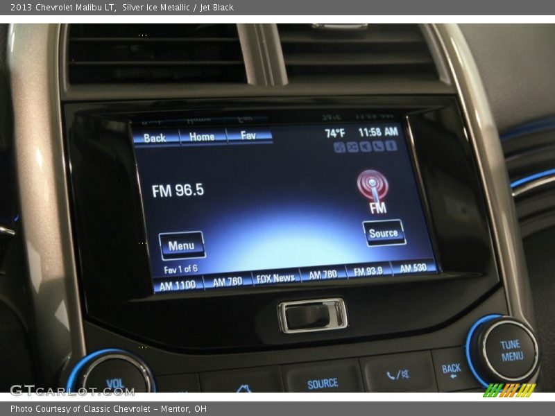 Silver Ice Metallic / Jet Black 2013 Chevrolet Malibu LT