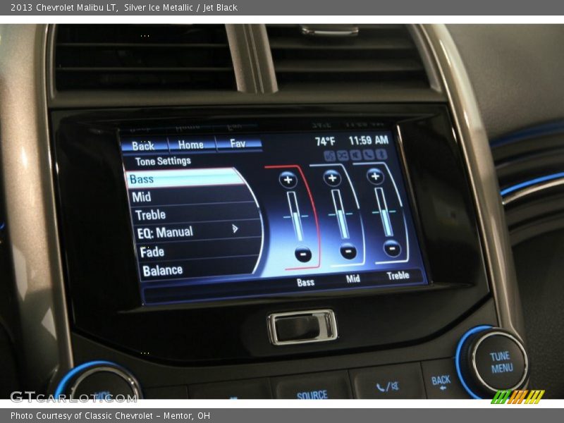 Silver Ice Metallic / Jet Black 2013 Chevrolet Malibu LT