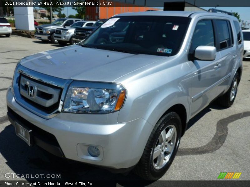 Alabaster Silver Metallic / Gray 2011 Honda Pilot EX 4WD