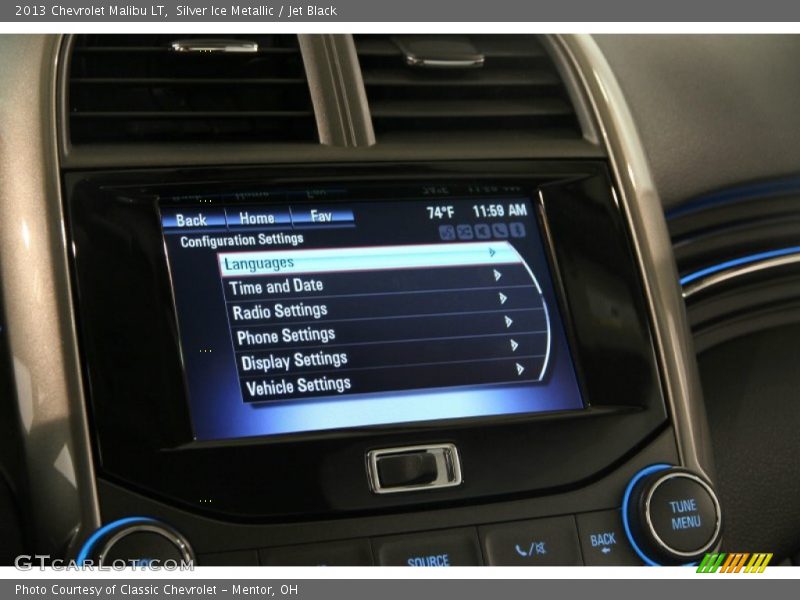 Silver Ice Metallic / Jet Black 2013 Chevrolet Malibu LT