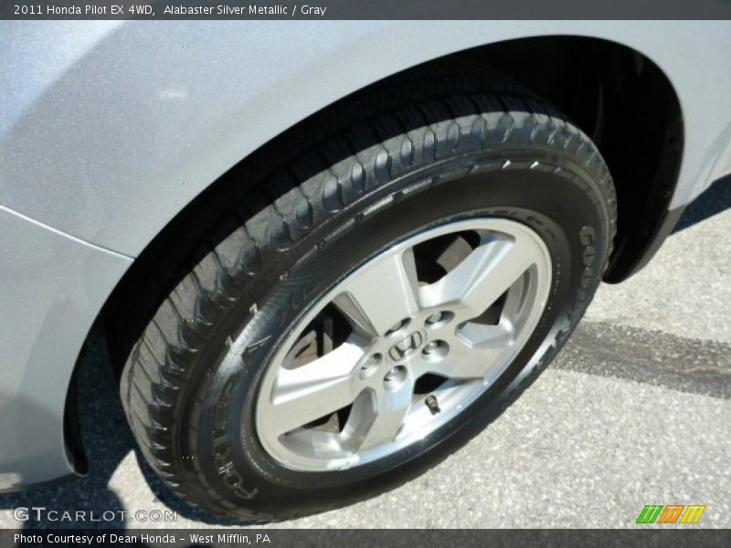 Alabaster Silver Metallic / Gray 2011 Honda Pilot EX 4WD