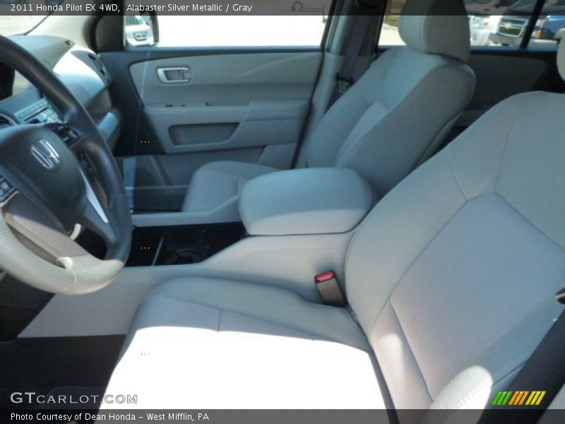 Alabaster Silver Metallic / Gray 2011 Honda Pilot EX 4WD