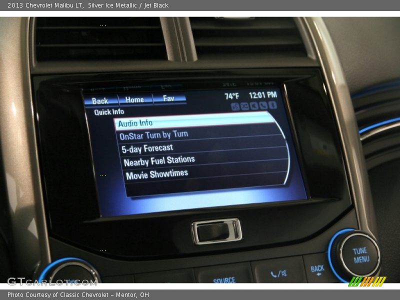 Silver Ice Metallic / Jet Black 2013 Chevrolet Malibu LT