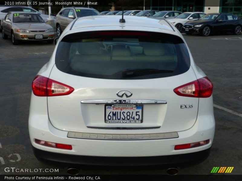 Moonlight White / Wheat 2010 Infiniti EX 35 Journey