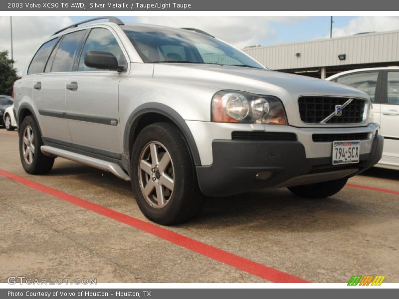 Silver Metallic / Taupe/Light Taupe 2003 Volvo XC90 T6 AWD