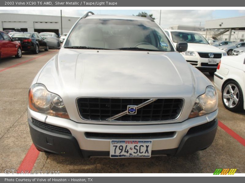 Silver Metallic / Taupe/Light Taupe 2003 Volvo XC90 T6 AWD