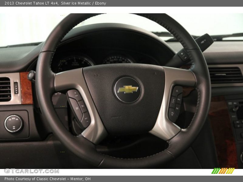 Silver Ice Metallic / Ebony 2013 Chevrolet Tahoe LT 4x4