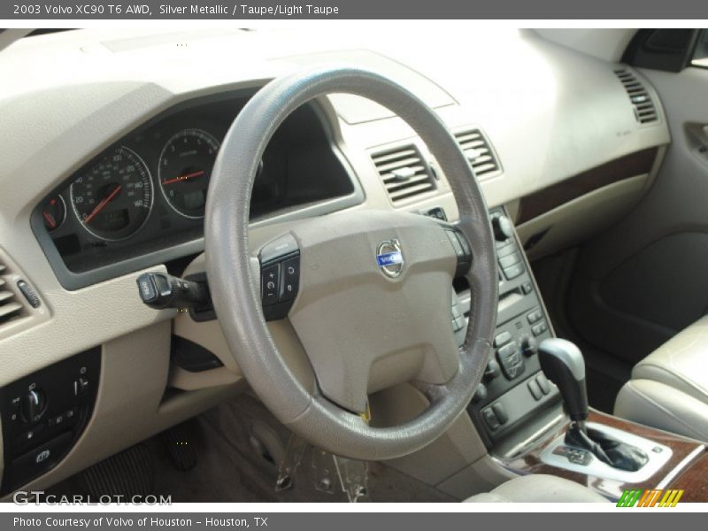Silver Metallic / Taupe/Light Taupe 2003 Volvo XC90 T6 AWD