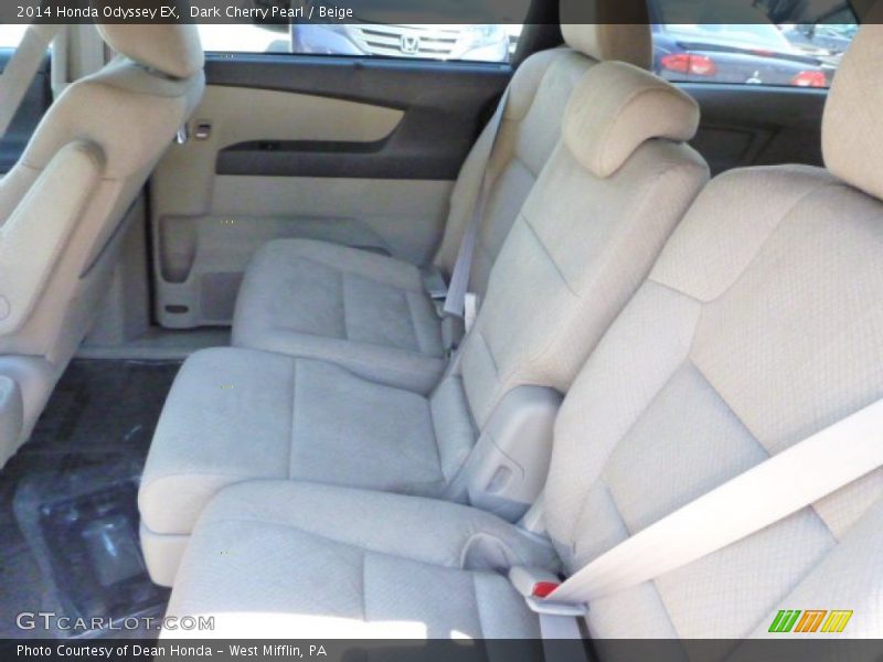 Dark Cherry Pearl / Beige 2014 Honda Odyssey EX