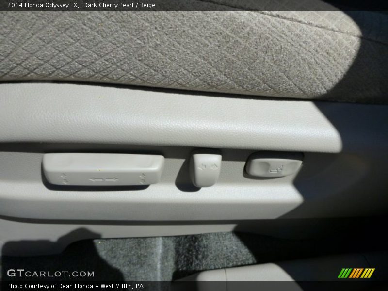 Dark Cherry Pearl / Beige 2014 Honda Odyssey EX