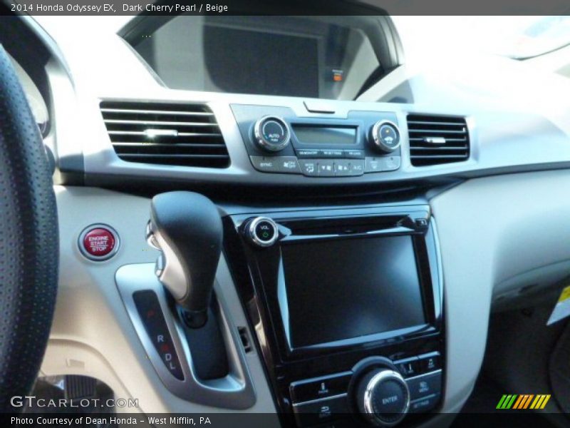 Dark Cherry Pearl / Beige 2014 Honda Odyssey EX