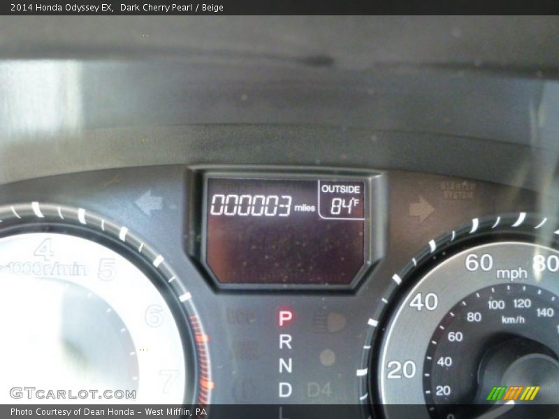 Dark Cherry Pearl / Beige 2014 Honda Odyssey EX