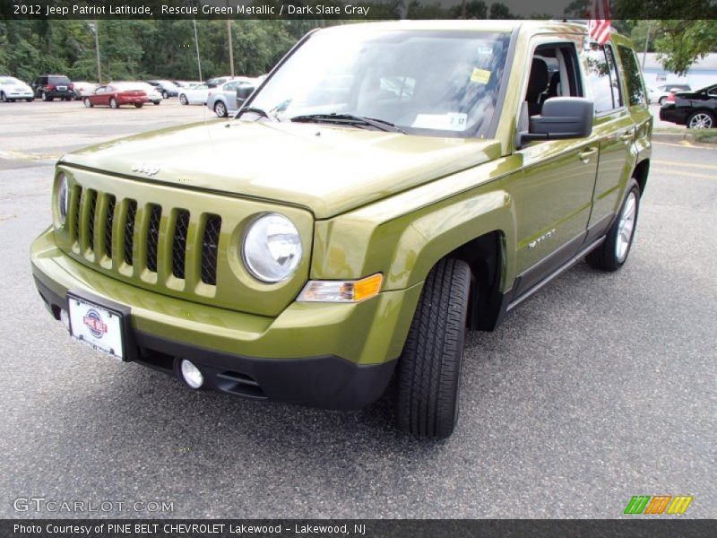 Rescue Green Metallic / Dark Slate Gray 2012 Jeep Patriot Latitude