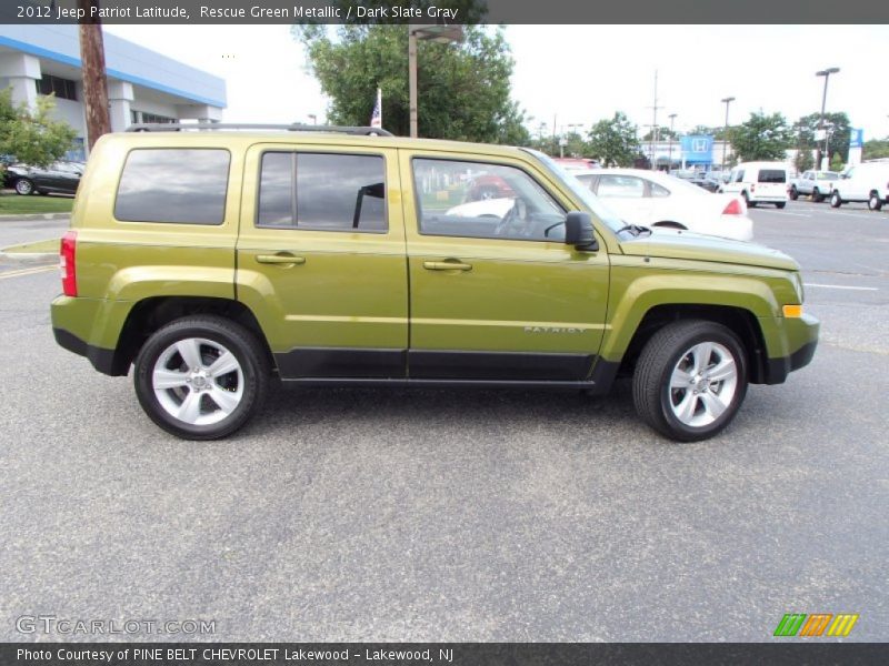 Rescue Green Metallic / Dark Slate Gray 2012 Jeep Patriot Latitude