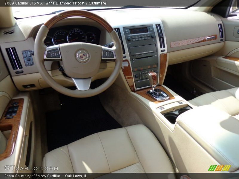 White Diamond Tricoat / Cashmere 2009 Cadillac STS V6