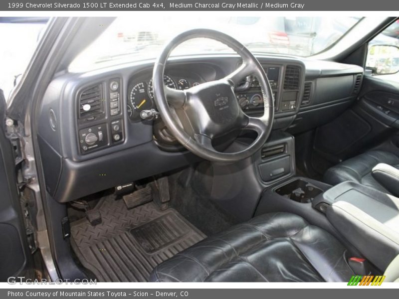 Medium Charcoal Gray Metallic / Medium Gray 1999 Chevrolet Silverado 1500 LT Extended Cab 4x4