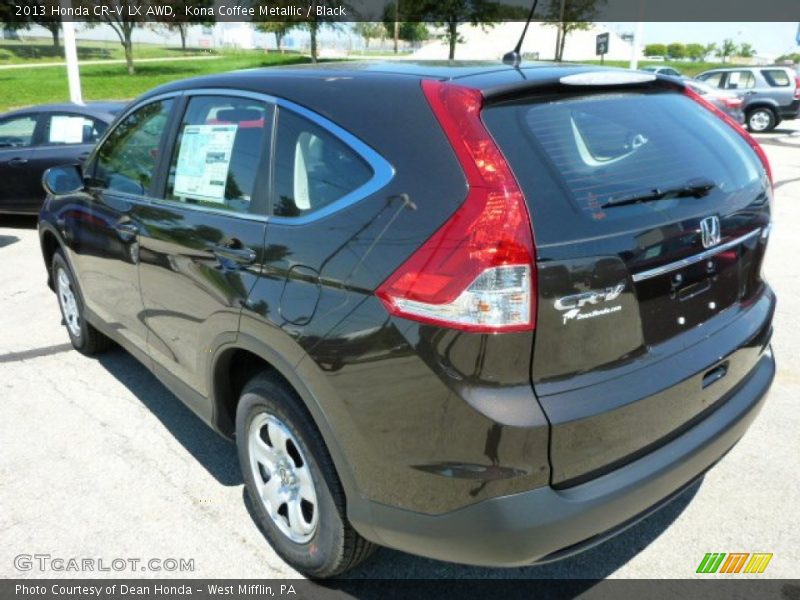 Kona Coffee Metallic / Black 2013 Honda CR-V LX AWD