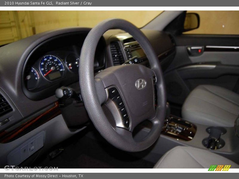 Radiant Silver / Gray 2010 Hyundai Santa Fe GLS