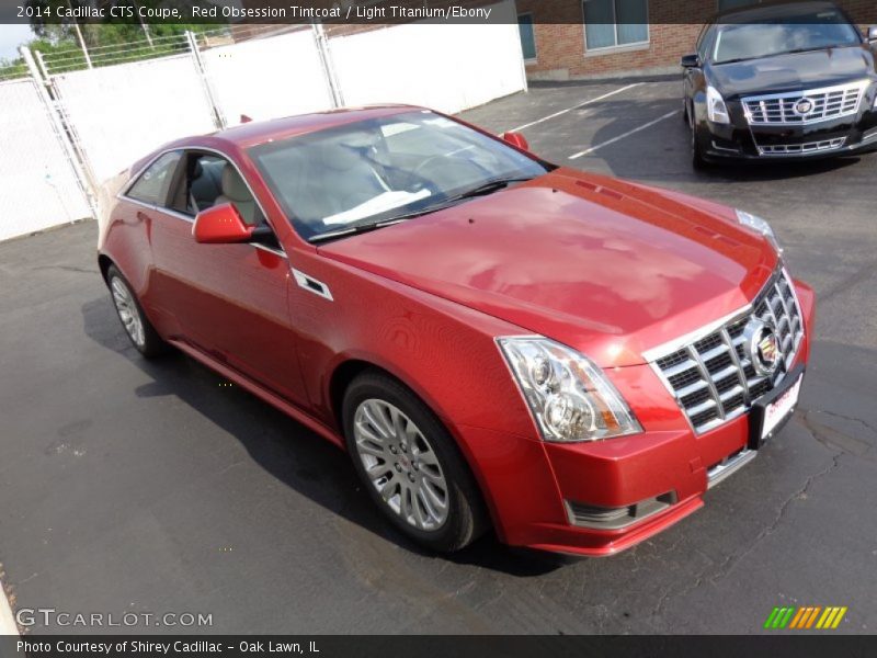 Red Obsession Tintcoat / Light Titanium/Ebony 2014 Cadillac CTS Coupe