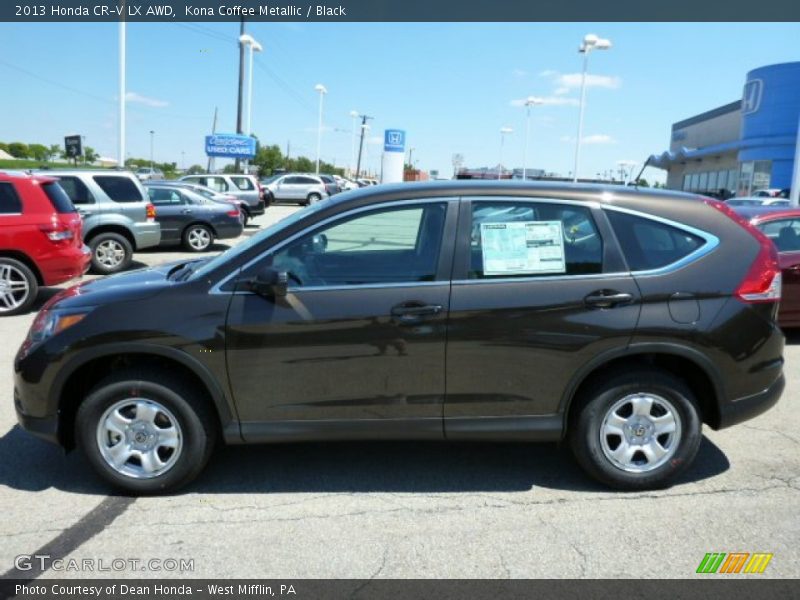 Kona Coffee Metallic / Black 2013 Honda CR-V LX AWD