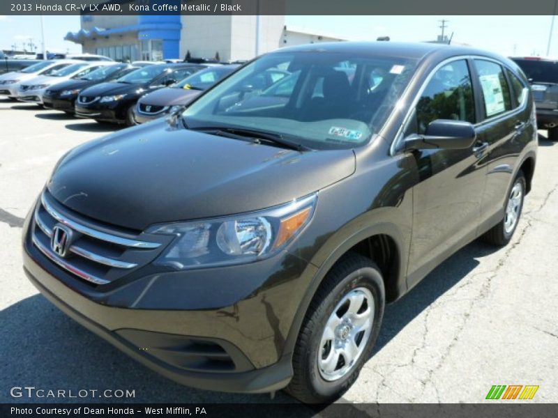 Kona Coffee Metallic / Black 2013 Honda CR-V LX AWD