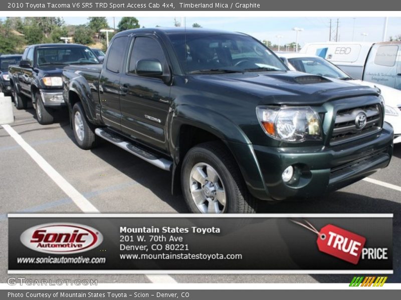 Timberland Mica / Graphite 2010 Toyota Tacoma V6 SR5 TRD Sport Access Cab 4x4