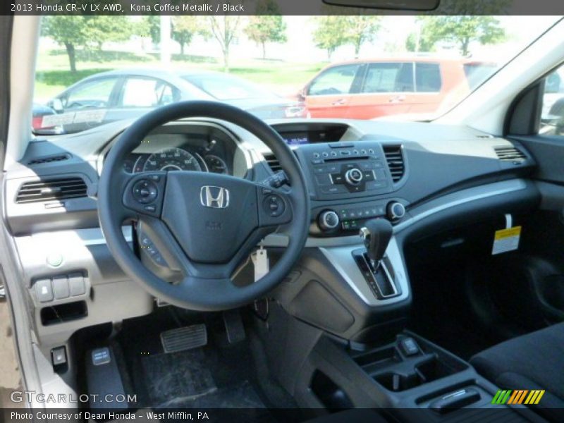 Kona Coffee Metallic / Black 2013 Honda CR-V LX AWD