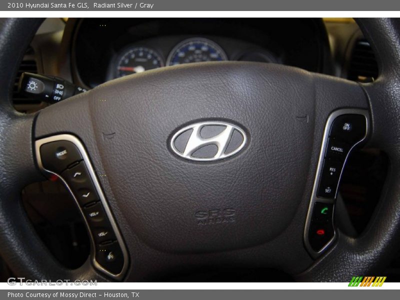 Radiant Silver / Gray 2010 Hyundai Santa Fe GLS