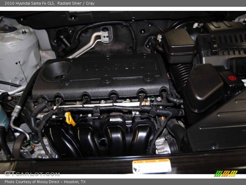 Radiant Silver / Gray 2010 Hyundai Santa Fe GLS