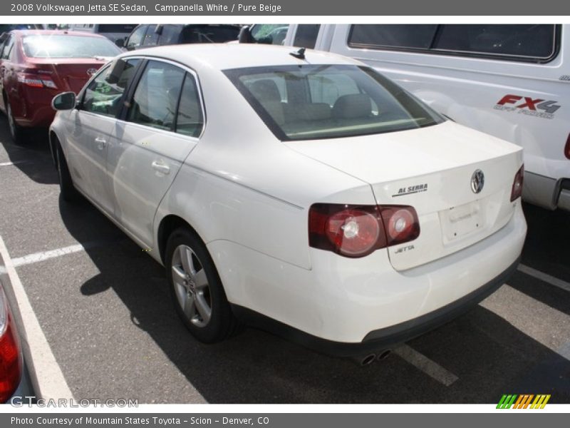 Campanella White / Pure Beige 2008 Volkswagen Jetta SE Sedan