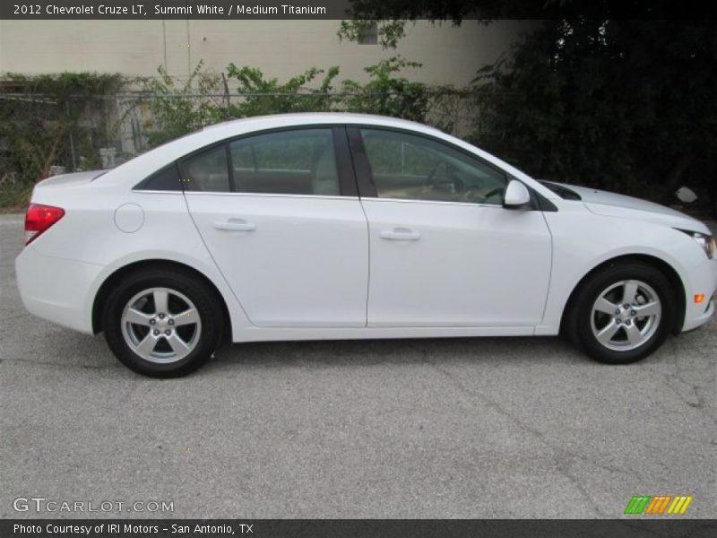 Summit White / Medium Titanium 2012 Chevrolet Cruze LT