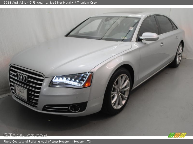 Ice Silver Metallic / Titanium Grey 2011 Audi A8 L 4.2 FSI quattro