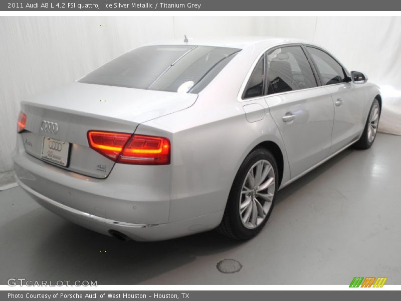 Ice Silver Metallic / Titanium Grey 2011 Audi A8 L 4.2 FSI quattro