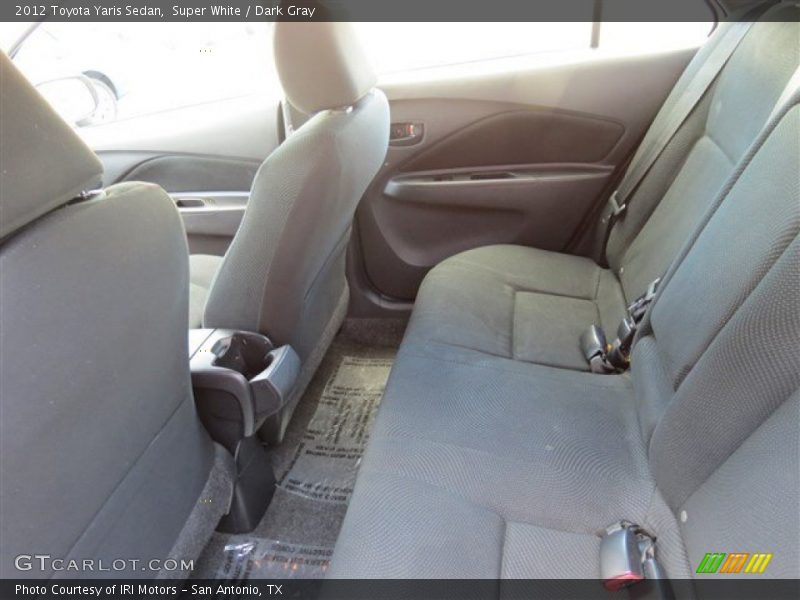 Super White / Dark Gray 2012 Toyota Yaris Sedan