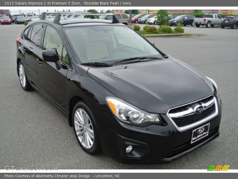 Obsidian Black Pearl / Ivory 2013 Subaru Impreza 2.0i Premium 5 Door