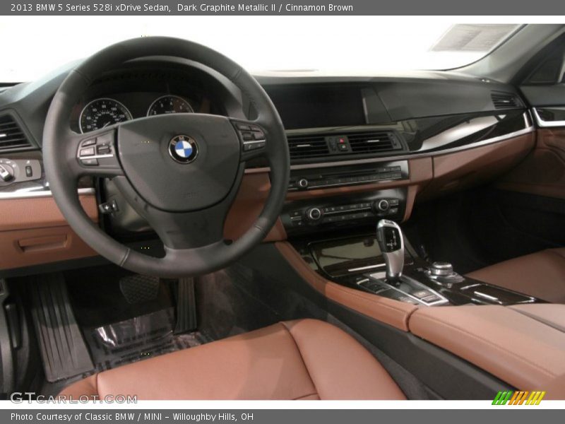 Dark Graphite Metallic II / Cinnamon Brown 2013 BMW 5 Series 528i xDrive Sedan