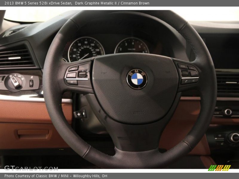 Dark Graphite Metallic II / Cinnamon Brown 2013 BMW 5 Series 528i xDrive Sedan