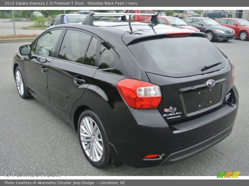Obsidian Black Pearl / Ivory 2013 Subaru Impreza 2.0i Premium 5 Door