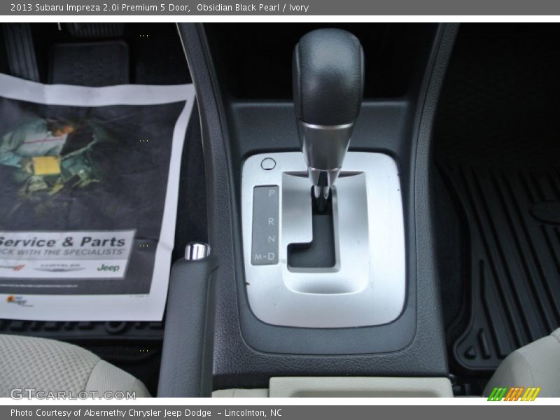 Obsidian Black Pearl / Ivory 2013 Subaru Impreza 2.0i Premium 5 Door