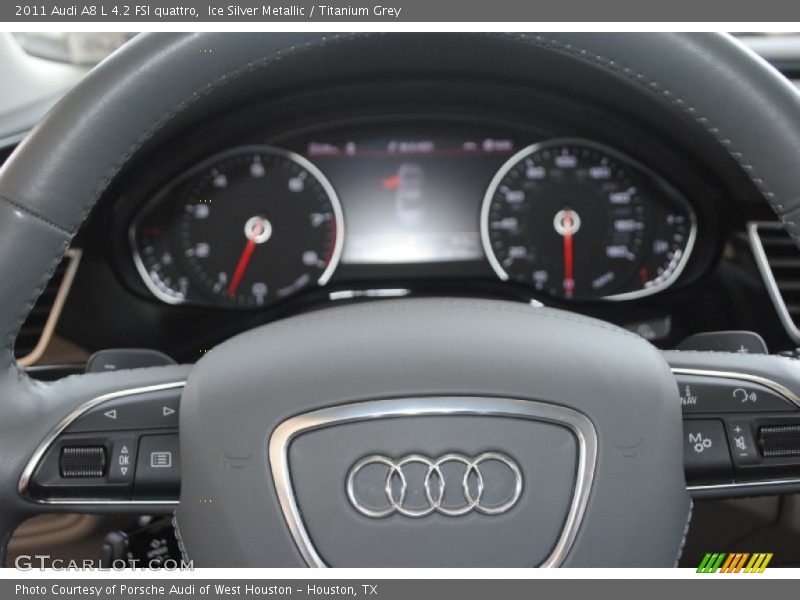 Ice Silver Metallic / Titanium Grey 2011 Audi A8 L 4.2 FSI quattro