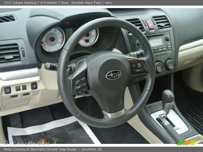 Obsidian Black Pearl / Ivory 2013 Subaru Impreza 2.0i Premium 5 Door