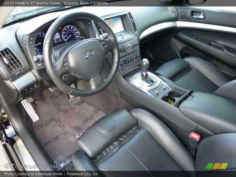 Obsidian Black / Graphite 2010 Infiniti G 37 Journey Sedan