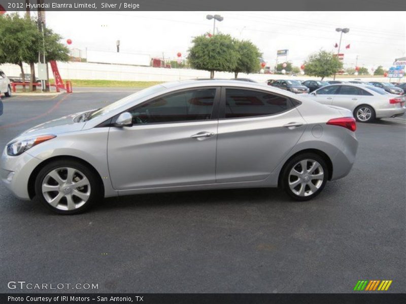Silver / Beige 2012 Hyundai Elantra Limited