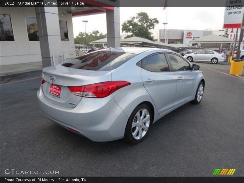 Silver / Beige 2012 Hyundai Elantra Limited